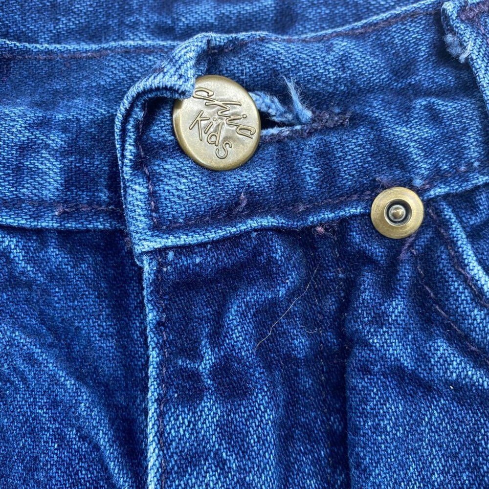Vintage Chic girls denim jeans‎ size 7 slim dark wash high rise 90s - Picture 3 of 7